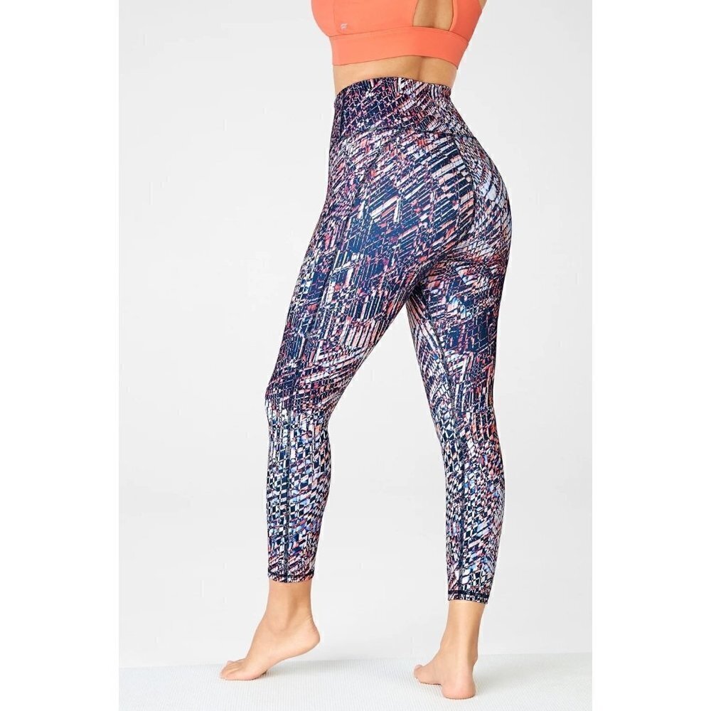 Fabletics Powerhold High Waisted Printed Legging Size M